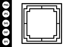 Square Double Frame SVG Product Image 1