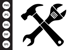 Hammer Wrench SVG Product Image 1