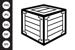 Wooden Packaging Box SVG Product Image 1
