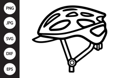 Bicycle Helmet SVG Product Image 1