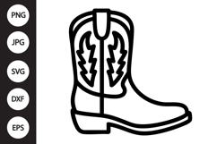 Cowboy Boot SVG Product Image 1