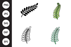 Fern Leaf SVG, Fern Leaf Clipart Product Image 1