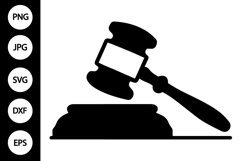 Gavel Court Judge SVG Product Image 1