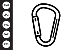 Carabiner Hook SVG Product Image 1
