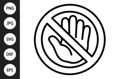 Stop Hand SVG Product Image 1