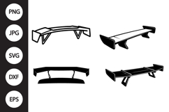 Trunk Spoiler SVG, Trunk Spoiler Clipart Product Image 1