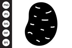 Potato Silhouette SVG Product Image 1