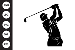 Golfer Swing SVG Product Image 1