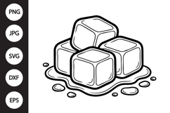 Melted Ice Cubes SVG Product Image 1