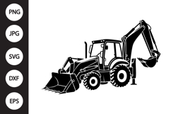 Backhoe Silhouette SVG Product Image 1