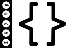 Square Bracket SVG Product Image 1
