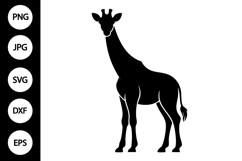 Giraffe Silhouette SVG Product Image 1