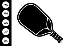 Silhouette Pickleball Racket SVG Product Image 1