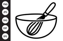 Mixing Bowl SVG Product Image 1