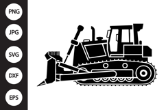 Bulldozer Silhouette SVG Product Image 1