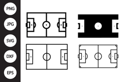 Soccer Field SVG, Soccer Field Clipart Product Image 1
