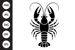 Crawfish Silhouette SVG Product Image 1