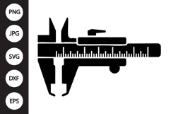 Caliper Silhouette SVG Product Image 1