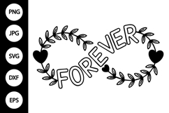 Infinity Forever with Vines SVG Product Image 1