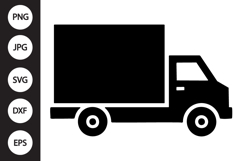 Box Truck Silhouette SVG Product Image 1