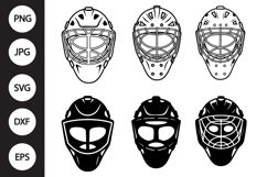 Hockey Goalie Mask SVG Product Image 1