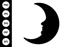 Crescent Moon SVG Product Image 1