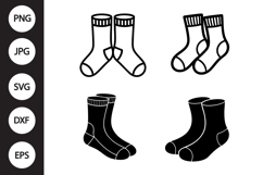 Socks SVG, Socks Clipart Product Image 1