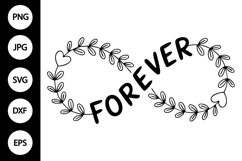 Infinity Forever with Vines SVG Product Image 1