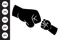 Fist Bump SVG, Father's Day SVG Product Image 1