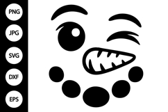 Snowman Face SVG Product Image 1