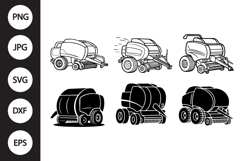 Round Baler SVG Product Image 1