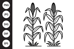 Corn Stalks SVG Product Image 1
