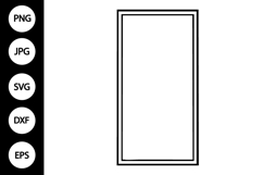 Vertical Rectangle Frame SVG Product Image 1