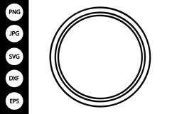 Circle Double Frame SVG Product Image 1