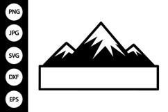 Mountain Name Frame SVG Product Image 1
