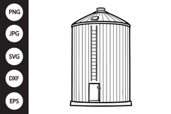 Grain Bin SVG Product Image 1