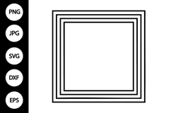 Square Double Frame SVG Product Image 1