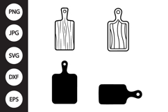 Cutting Board SVG, Cutting Board Clipart Product Image 1