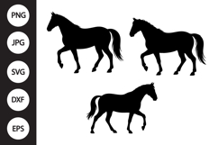 Walking Horse SVG, Walking Horse Clipart Product Image 1