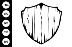 Wooden Shield SVG Product Image 1