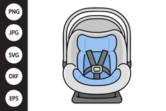 Baby Car Seat SVG Product Image 1