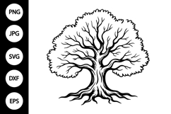 Family Tree with Roots SVG Product Image 1