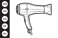 Hair Dryer SVG Product Image 1