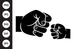 Fist Bump SVG, Father's Day SVG Product Image 1