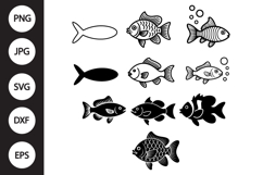 Fish SVG, Fish Clipart Product Image 1