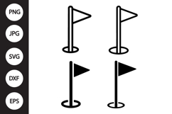 Golf Flag SVG, Golf Flag Clipart Product Image 1