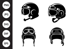 Aviator Helmet SVG, Aviator Helmet Clipart Product Image 1