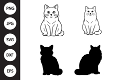 Ragdoll Cat SVG, Ragdoll Cat Clipart Product Image 1