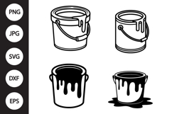 Paint Bucket SVG, Paint Bucket Clipart Product Image 1