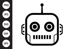 Robot Head SVG Product Image 1